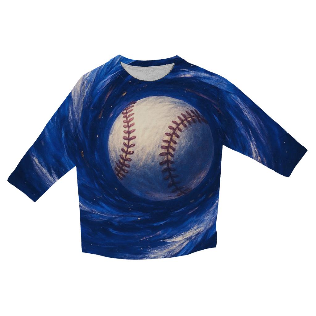 Feather Storm Blue Jays Emblem stylish quarter sleeve tops