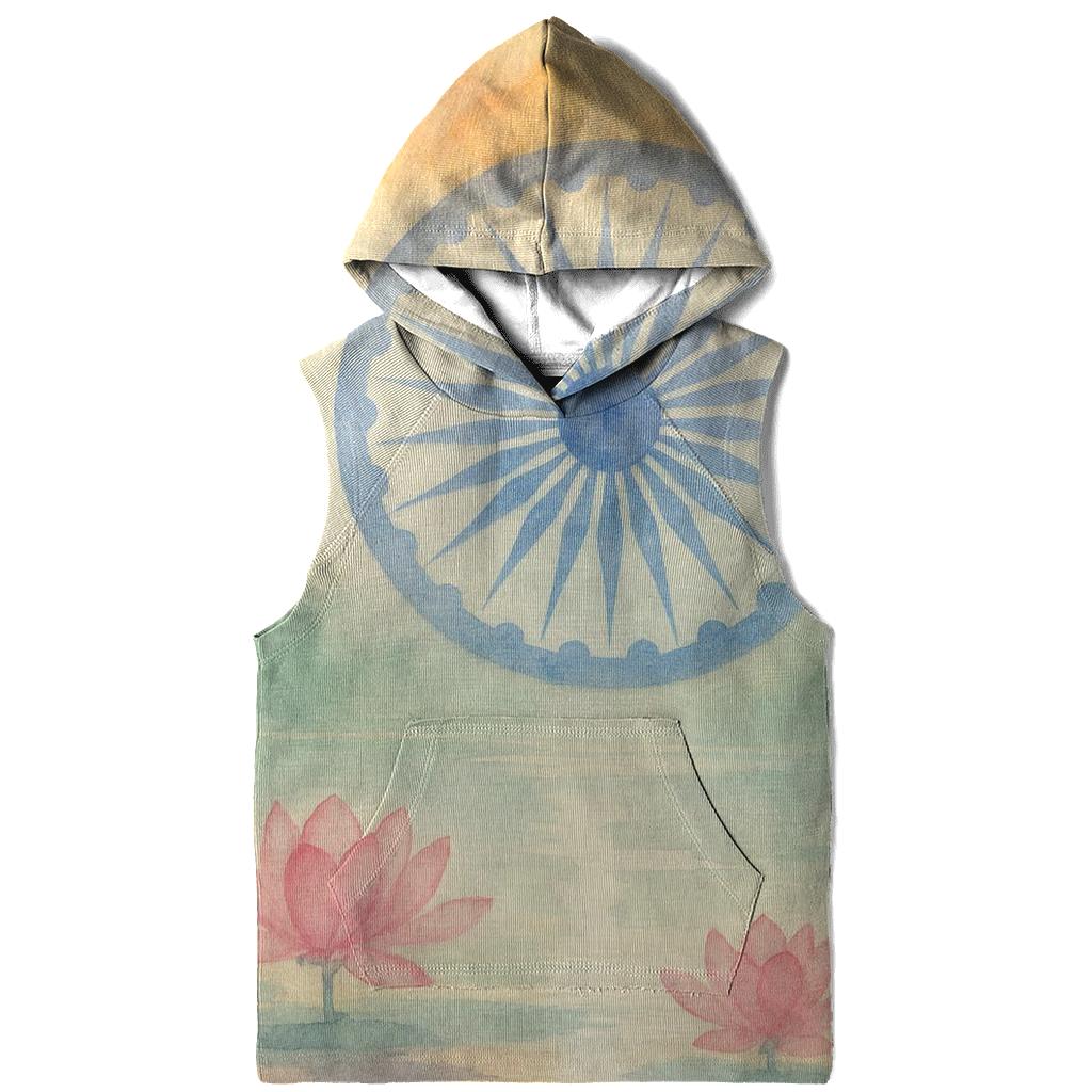 Monsoon Temple Watercolor printed hoodies