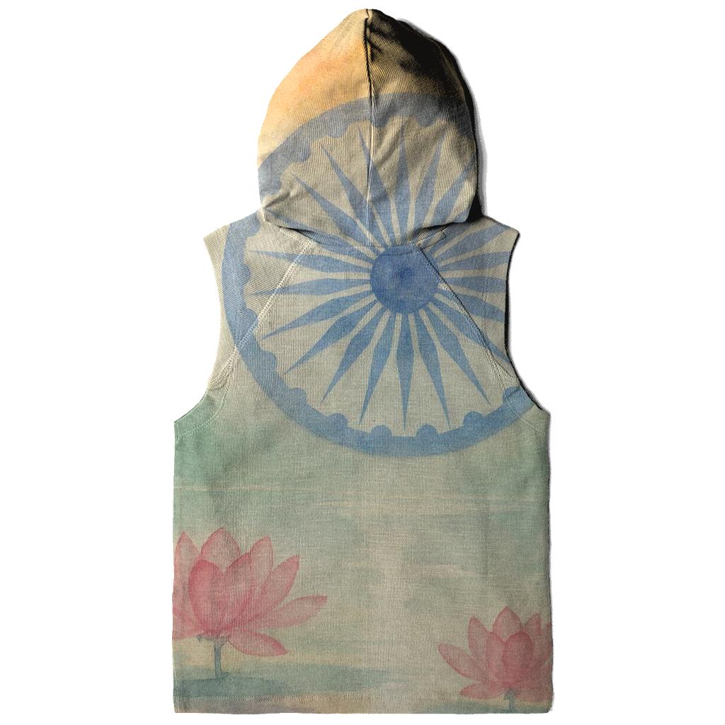 Monsoon Temple Watercolor printed hoodies