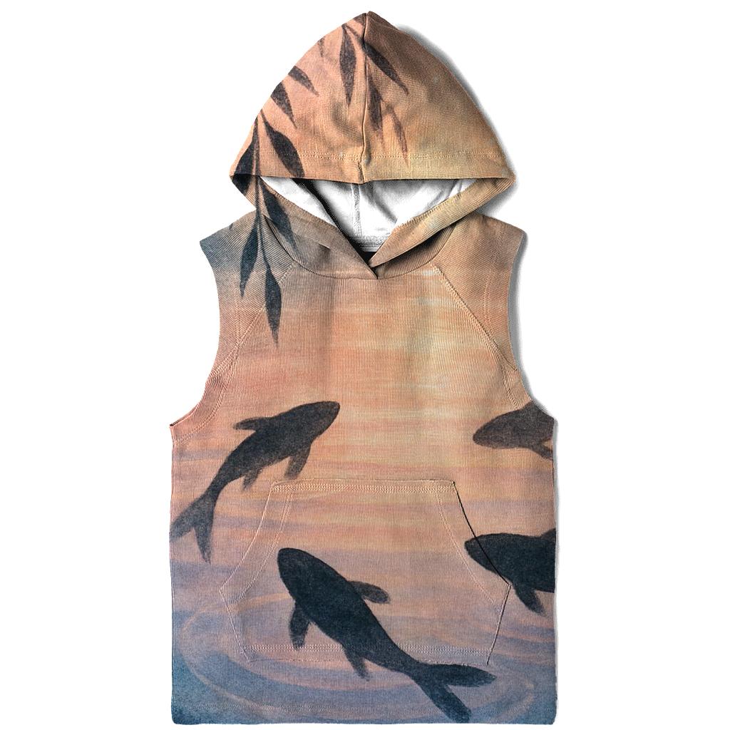 Peach Sky Koi Reflection hoodie trends