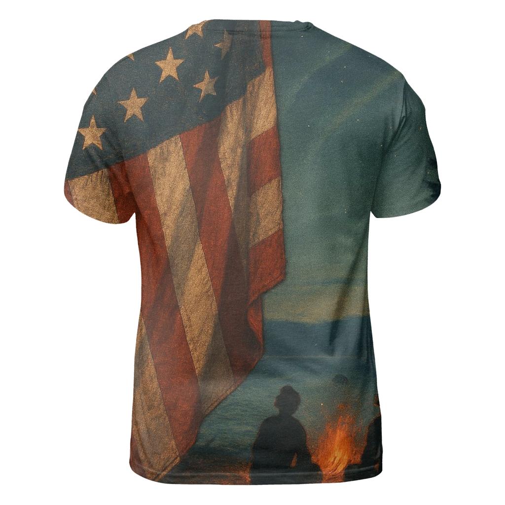 Vintage Campfire Standard trendy printed shirt styles