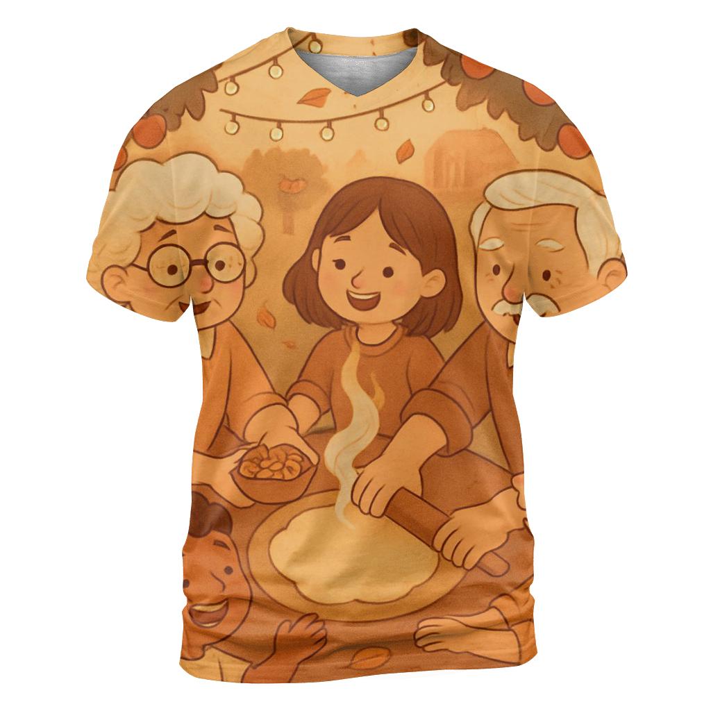 Apple Orchard Pie Circle designer pattern shirts