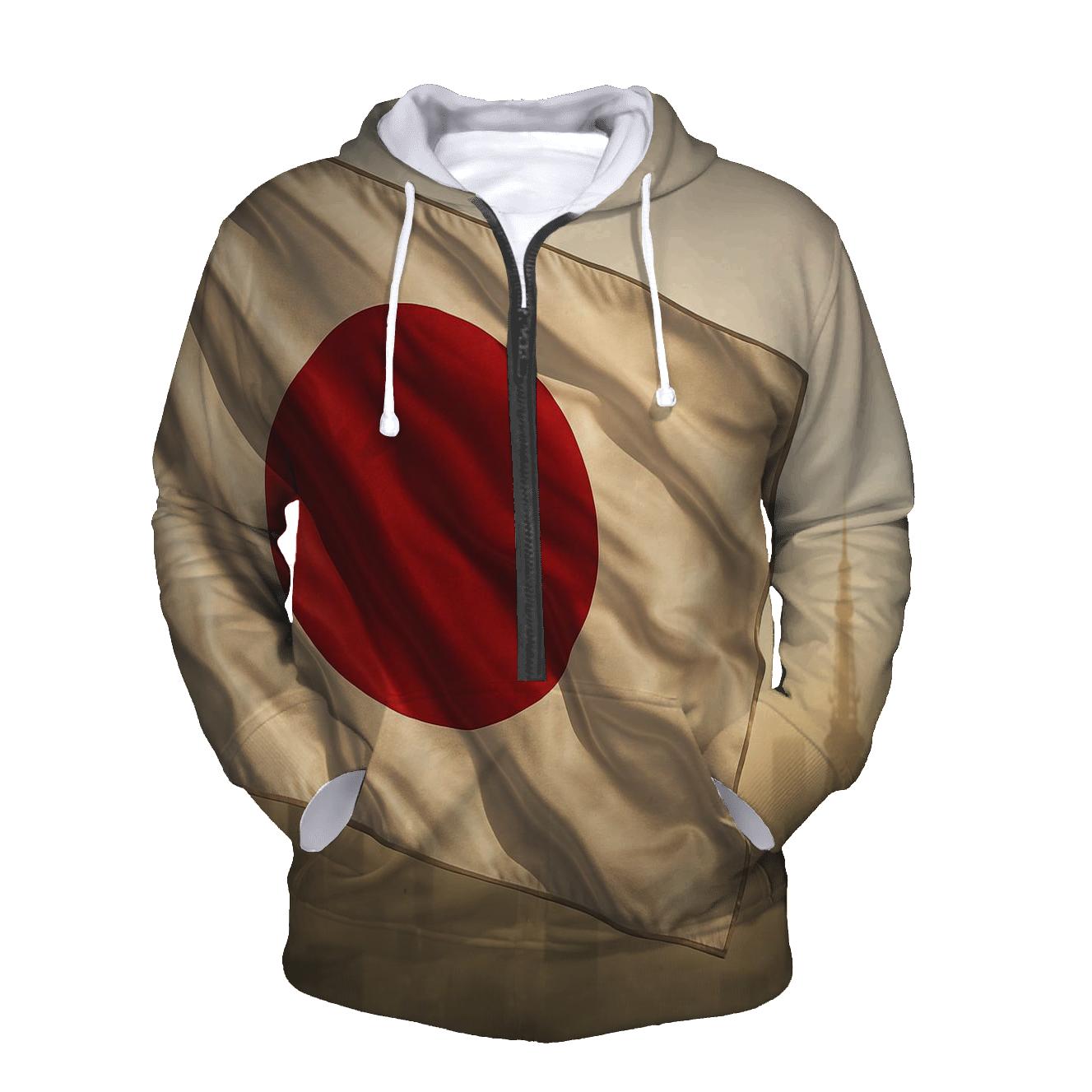 Rising Sun Fabric graphic hoodies