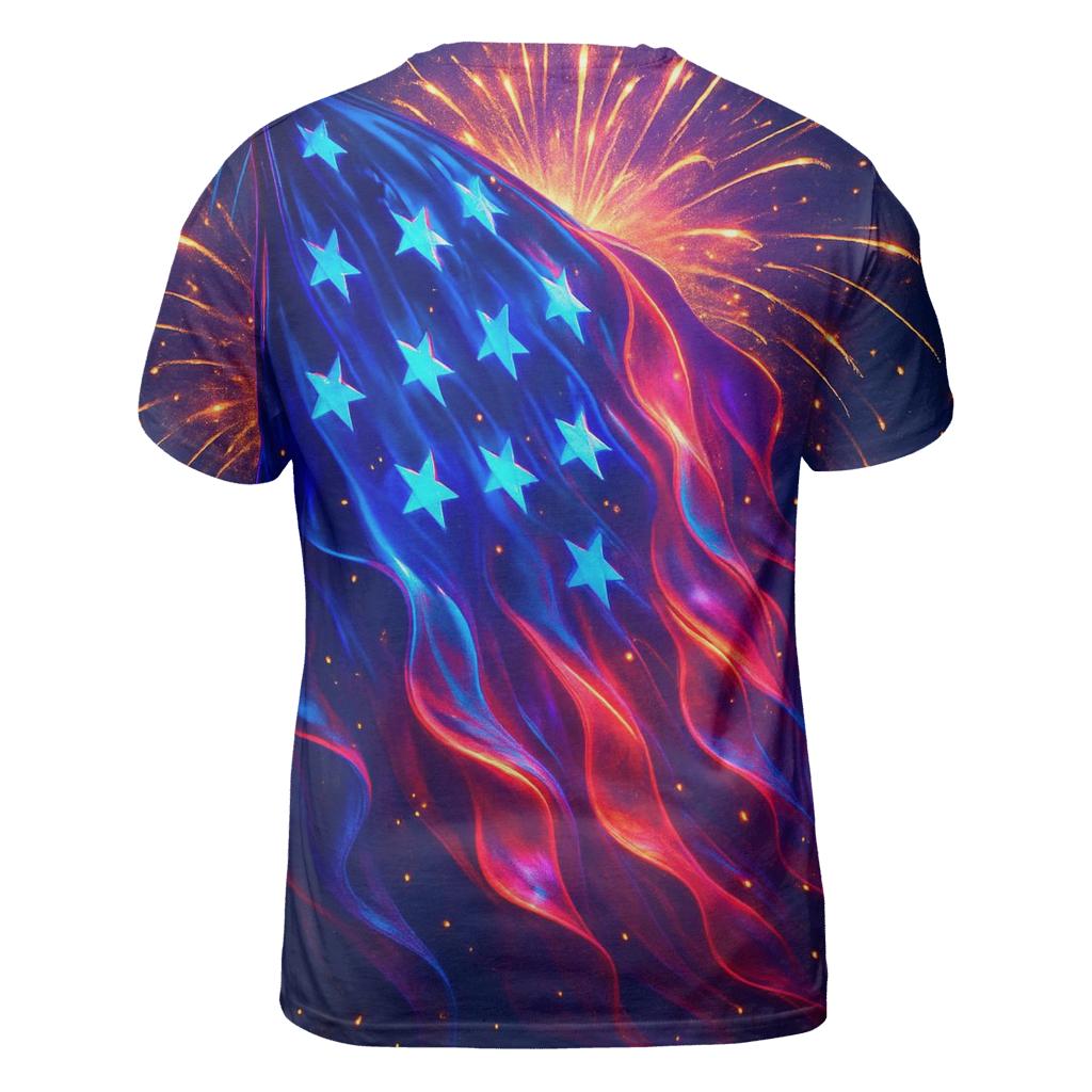 Firework Silk Cascade unique graphic print tees