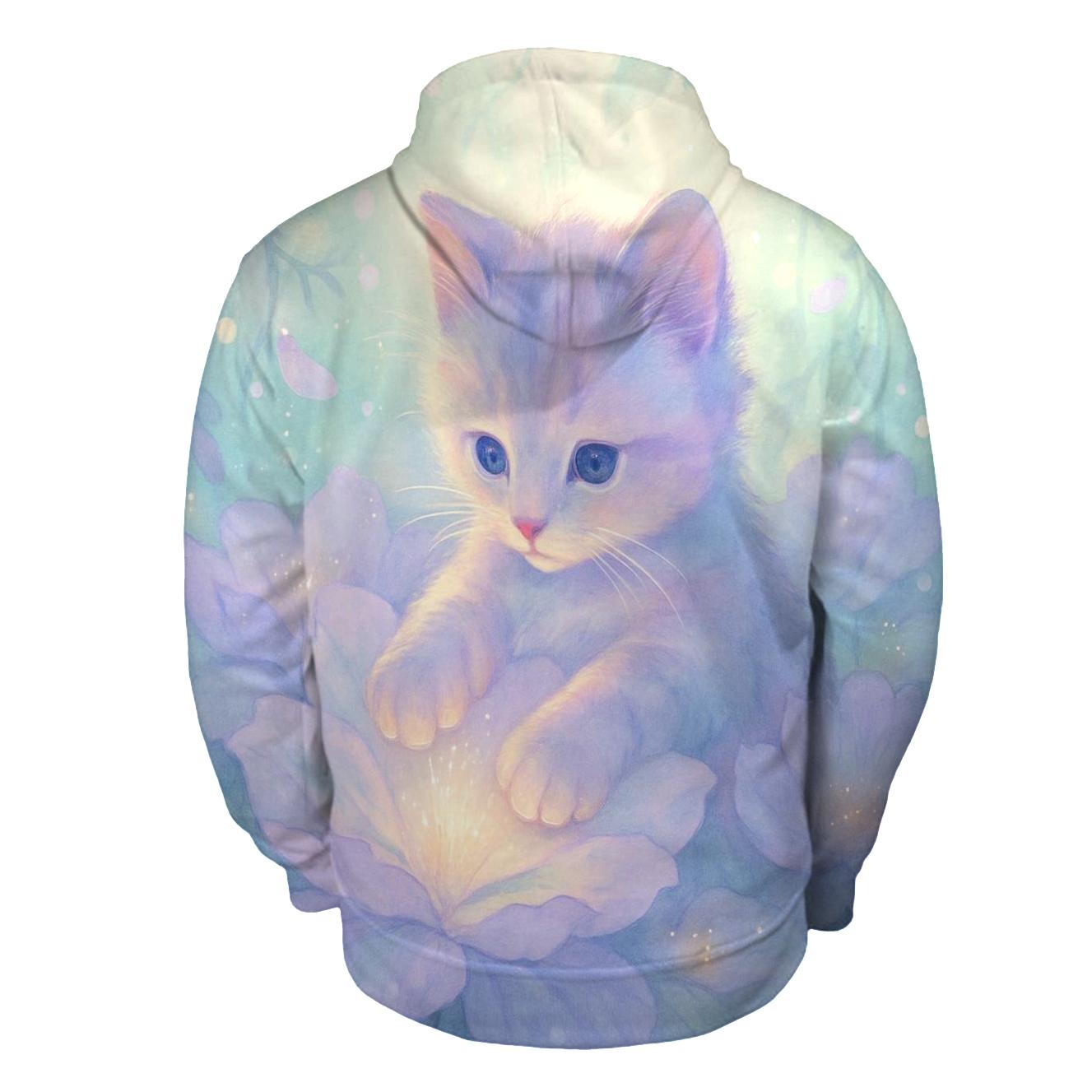 Botanical Dream Purring embroidered hoodies