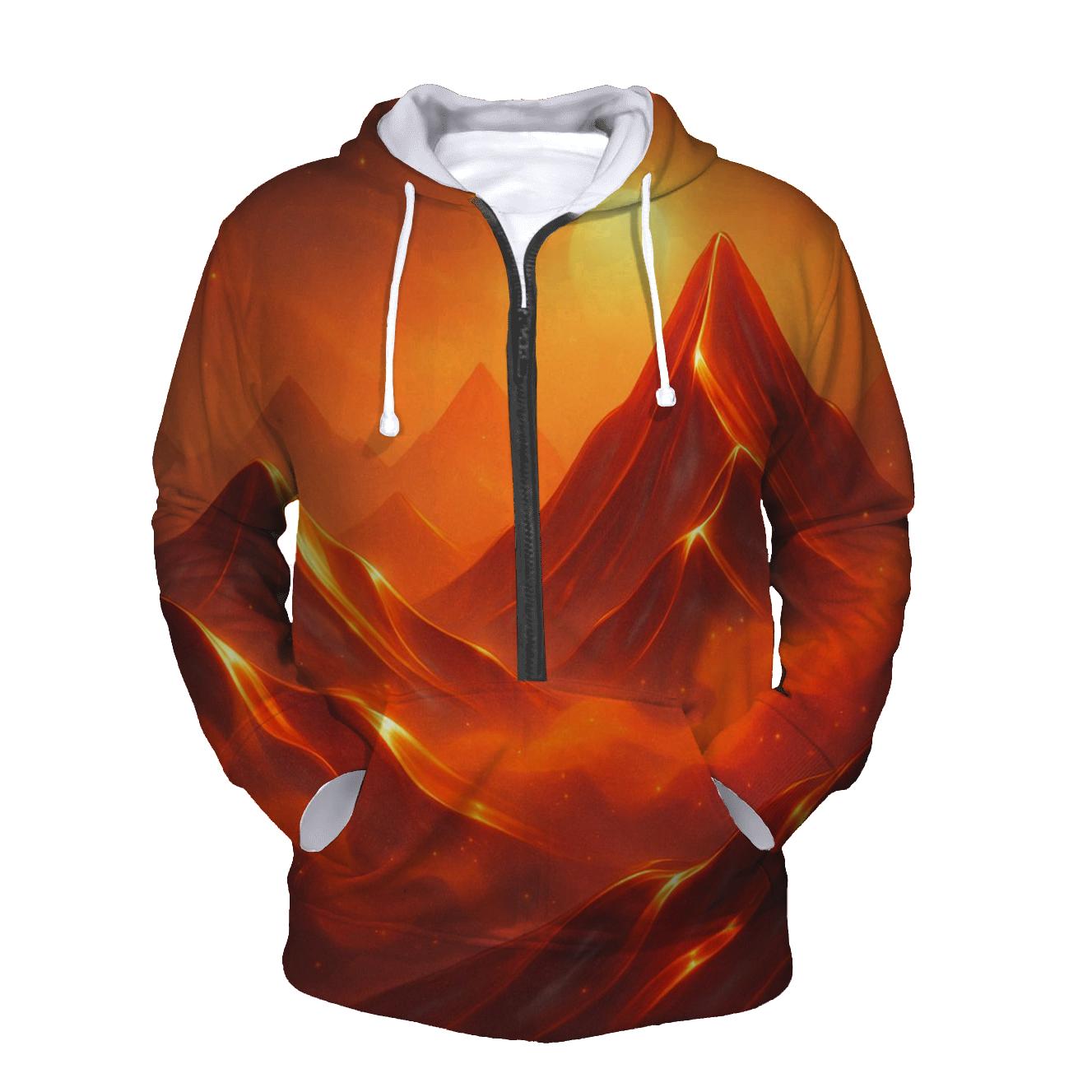 Sunset Prism Rise zip-up hoodies