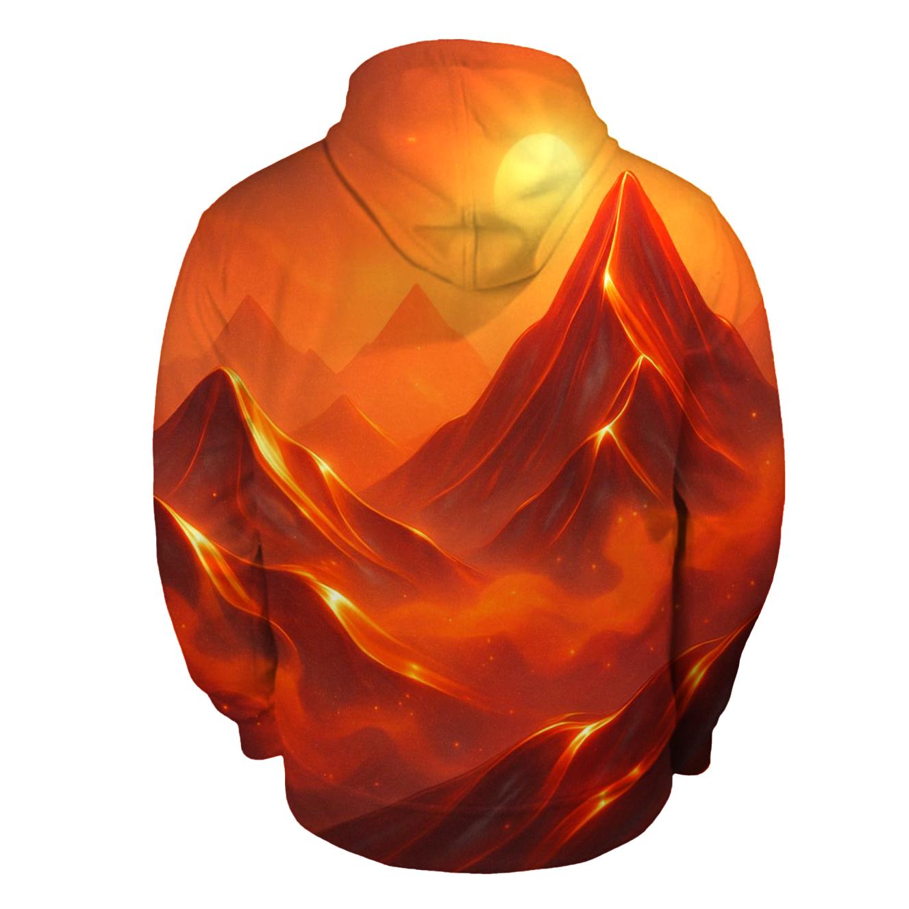 Sunset Prism Rise zip-up hoodies