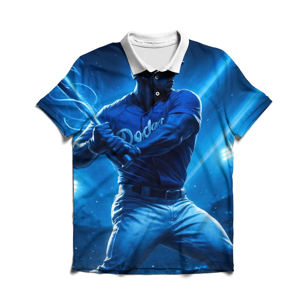 Blue Energy Swing personalized polo shirts