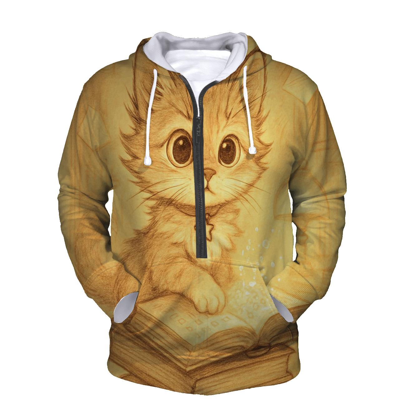 Library Of Whiskers premium hoodies