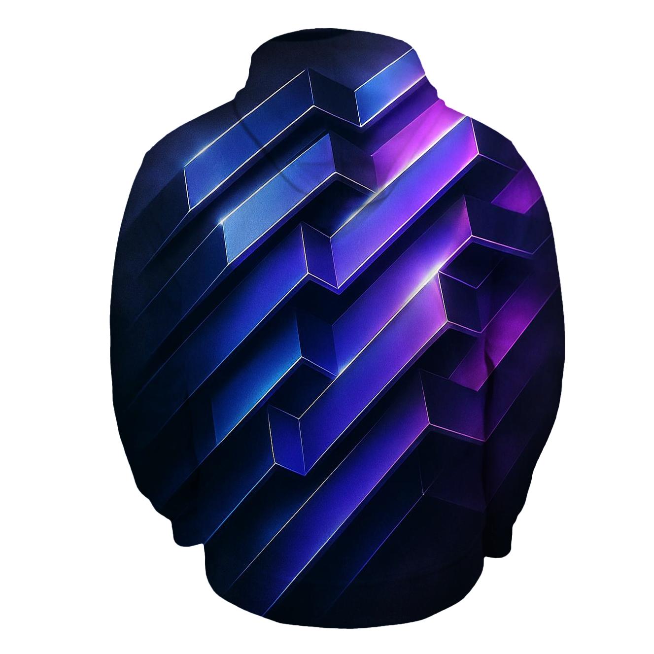 Chromatic Wave Matrix pullover hoodies