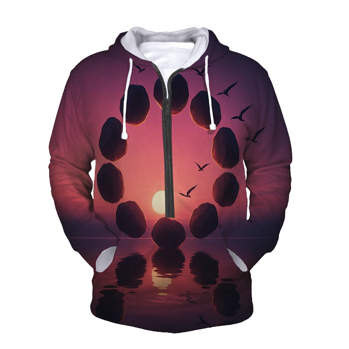 Cinder Sky Silhouette heavyweight hoodies