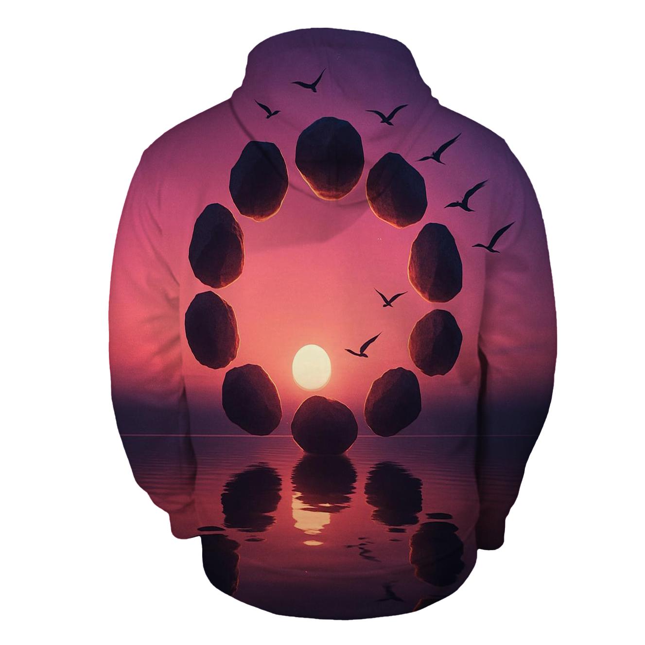Cinder Sky Silhouette heavyweight hoodies