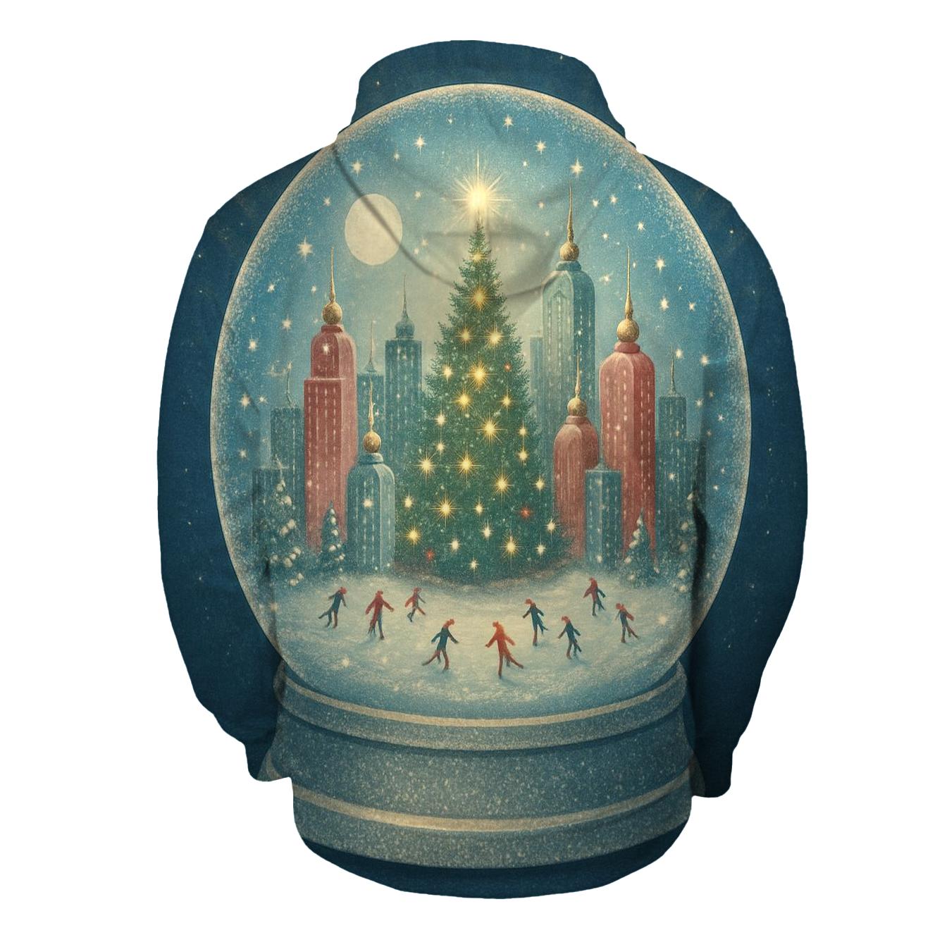 Snow Globe Cityscape printed hoodies