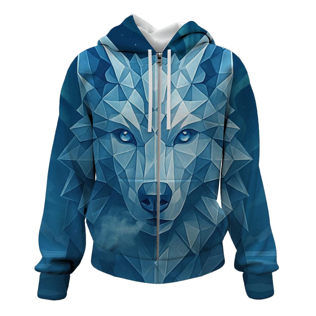 Frostborn Geometric Sentinel designer hoodies
