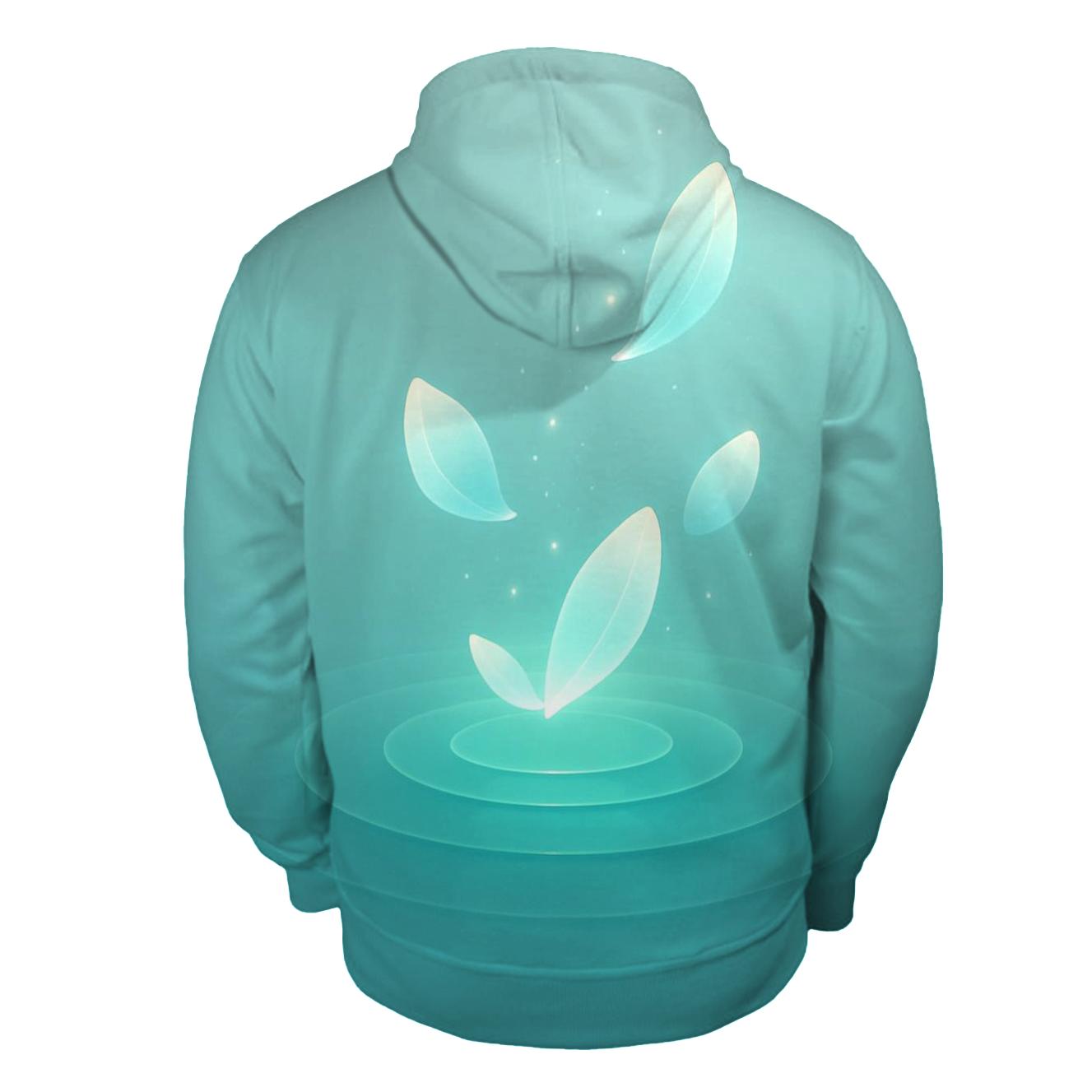 Iridescent Lagoon Bloom hoodie designs