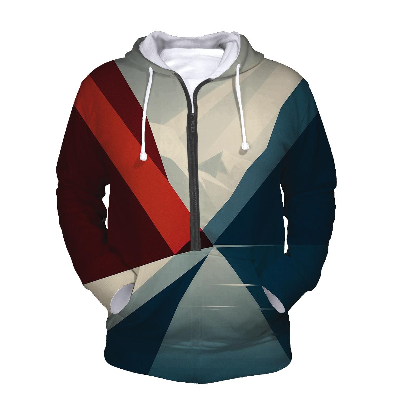 Fjord Banner Minimalist embroidered hoodies