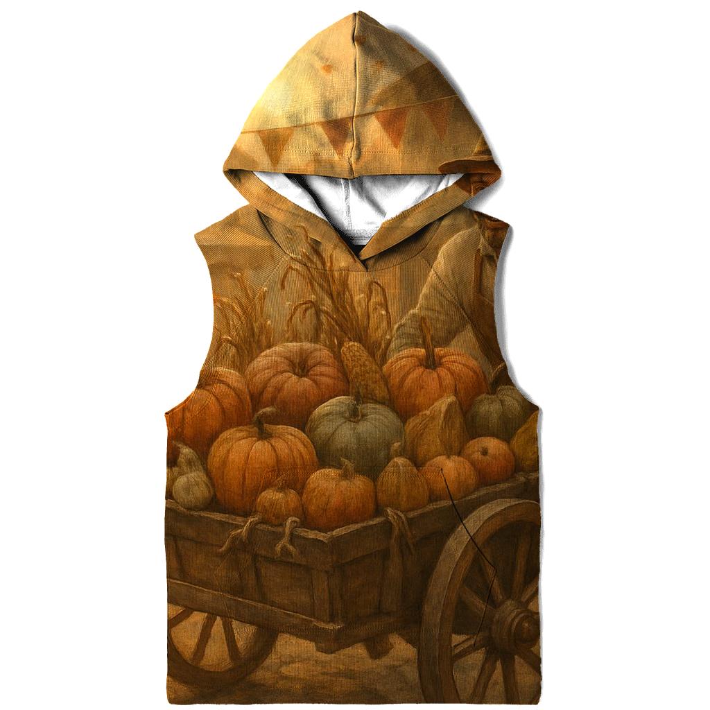 Pumpkin Cart At Sunset Market custom hoodies