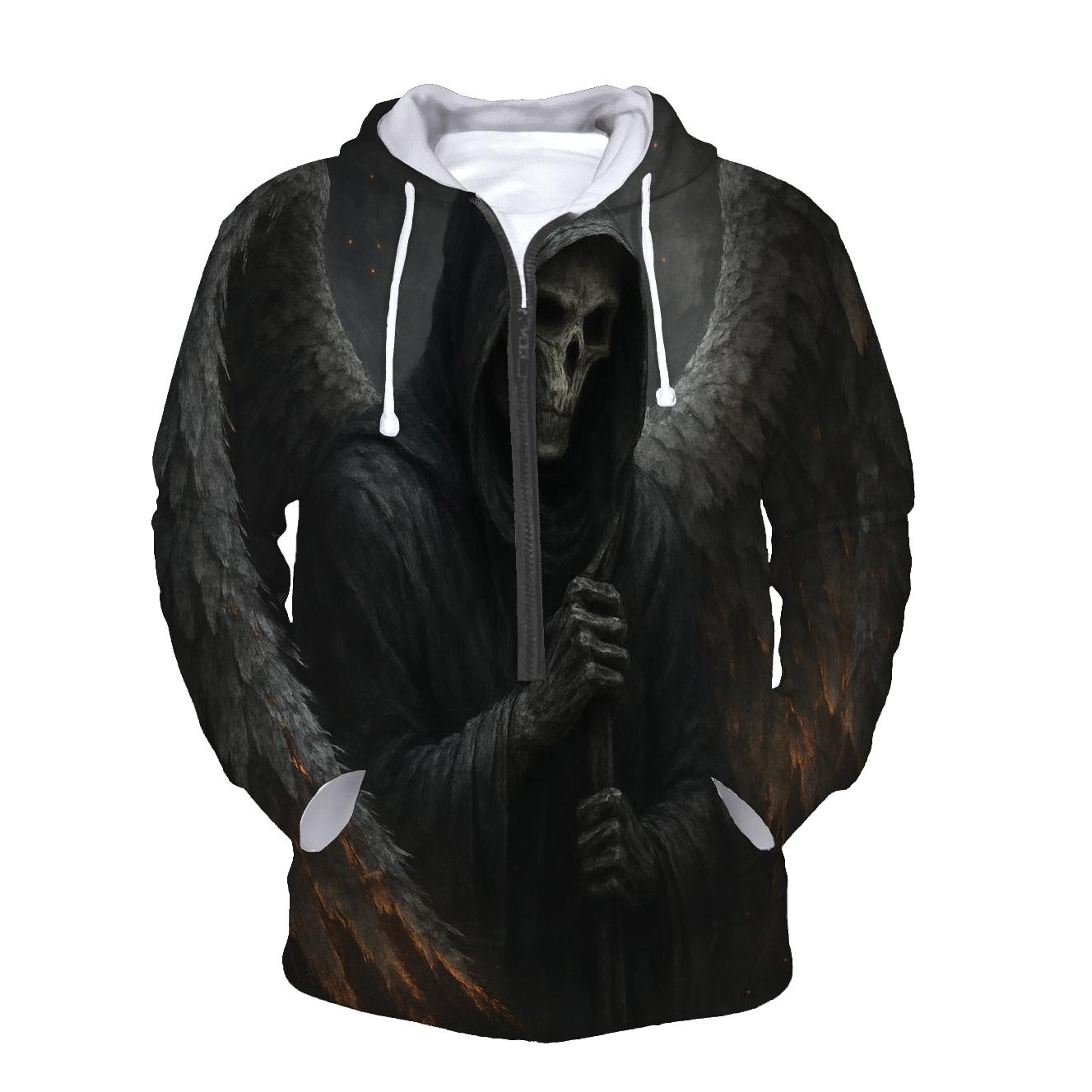Fallen Angel In Ashen Wings pullover hoodies