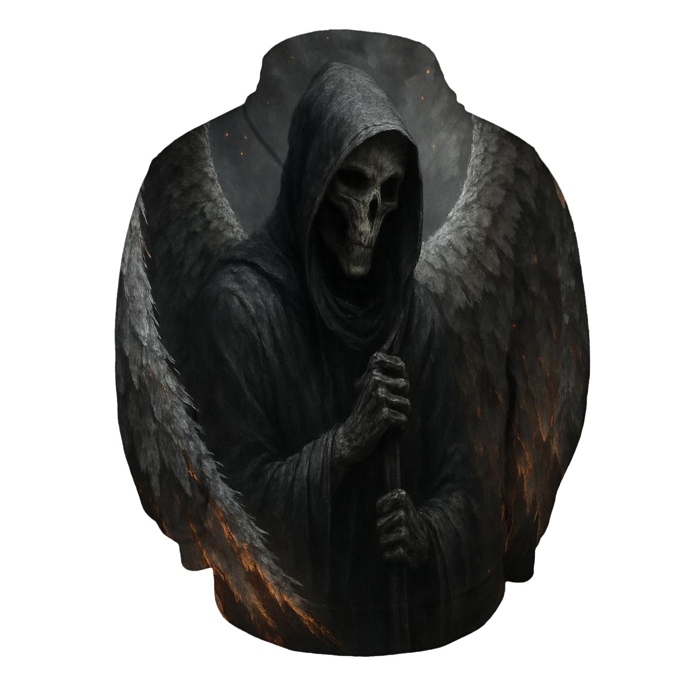 Fallen Angel In Ashen Wings pullover hoodies