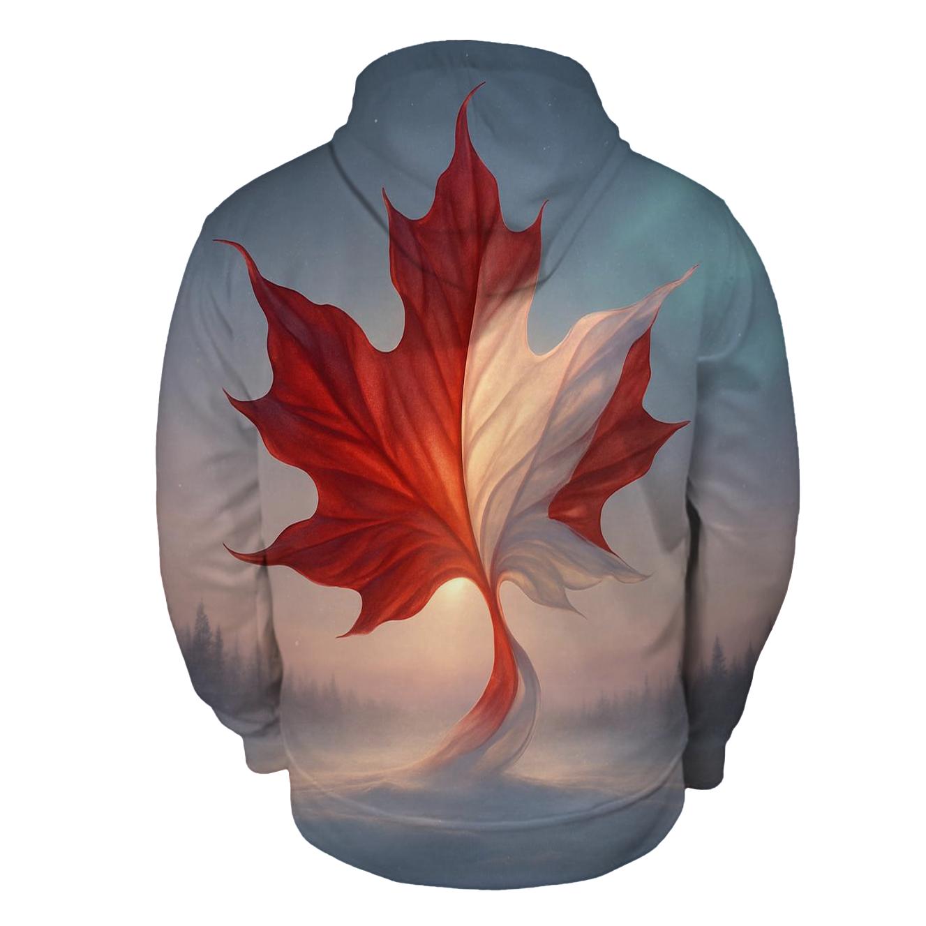 Maple Wind Sculpture embroidered hoodies