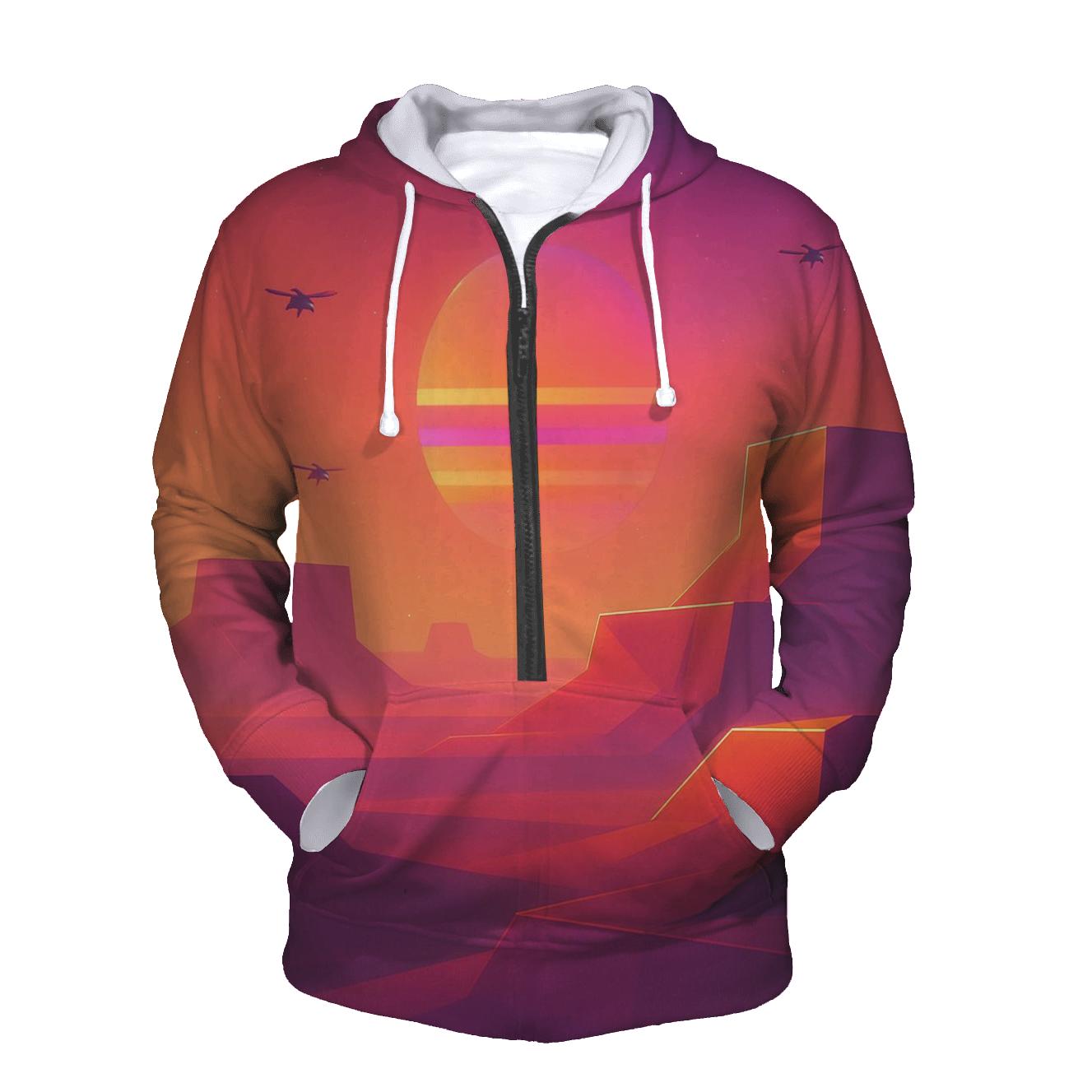 Sunset Circuit Mirage pullover hoodies