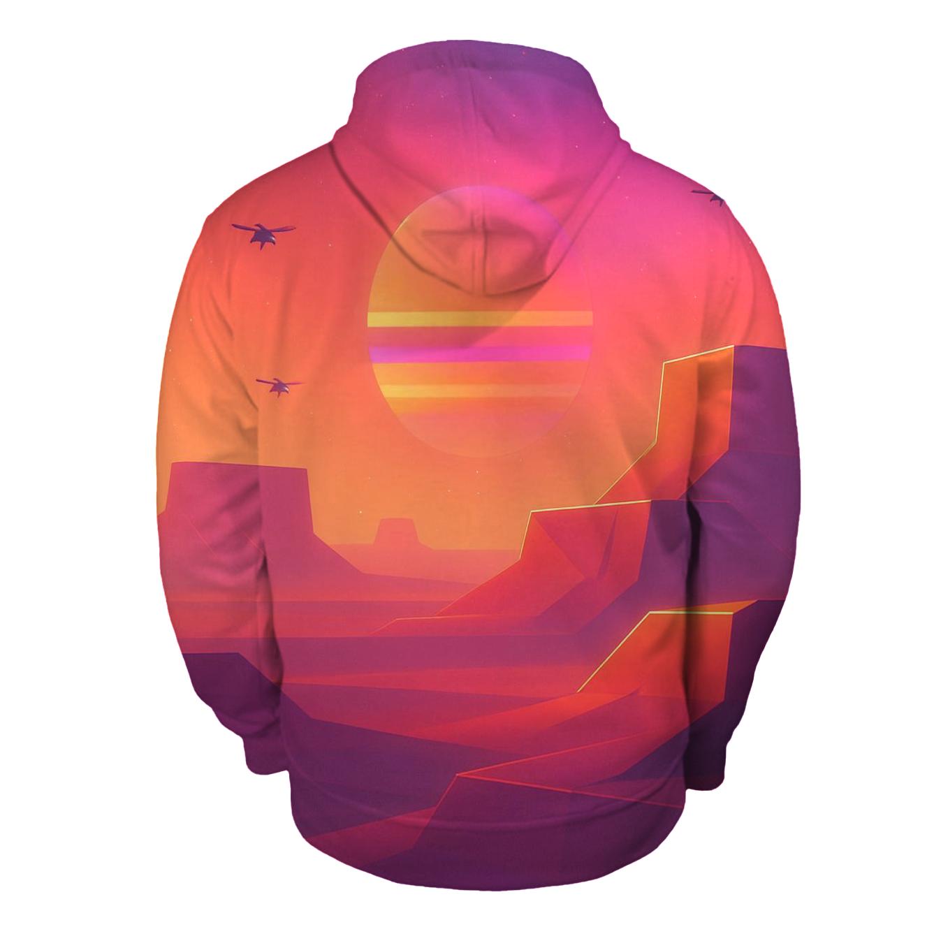 Sunset Circuit Mirage pullover hoodies