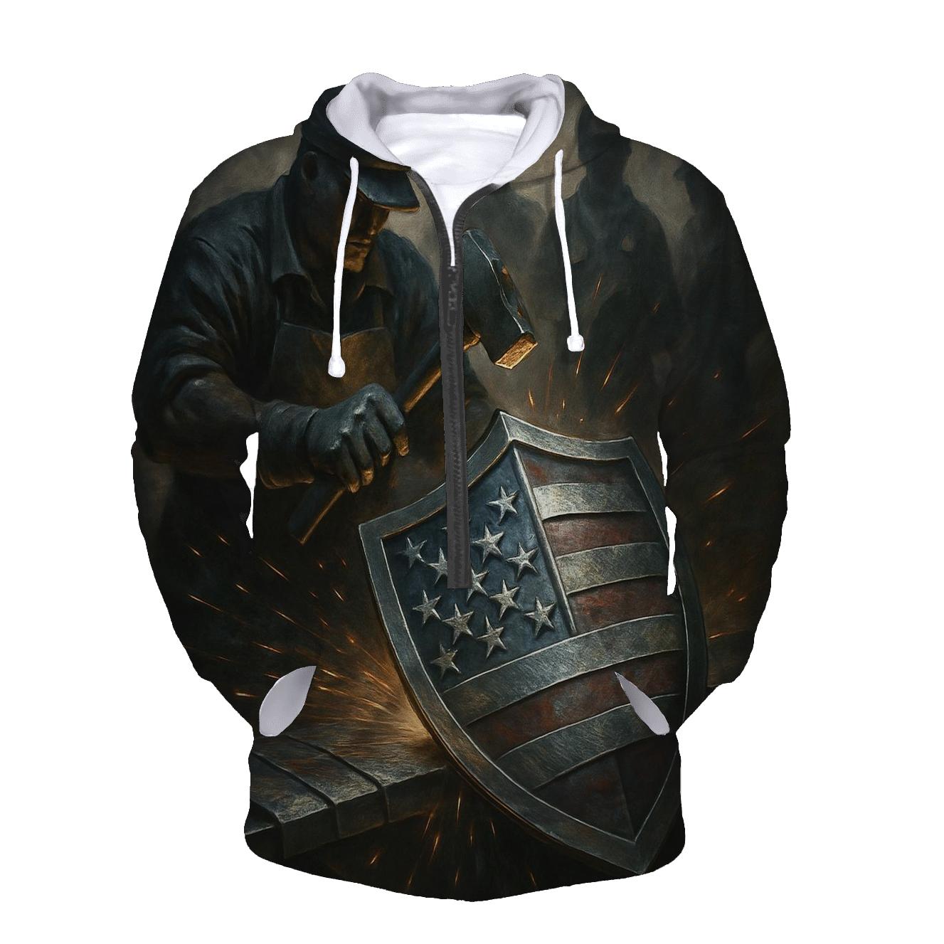 Forged In Freedom embroidered hoodies