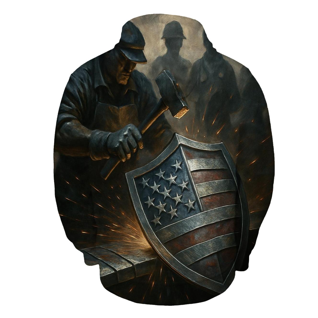 Forged In Freedom embroidered hoodies