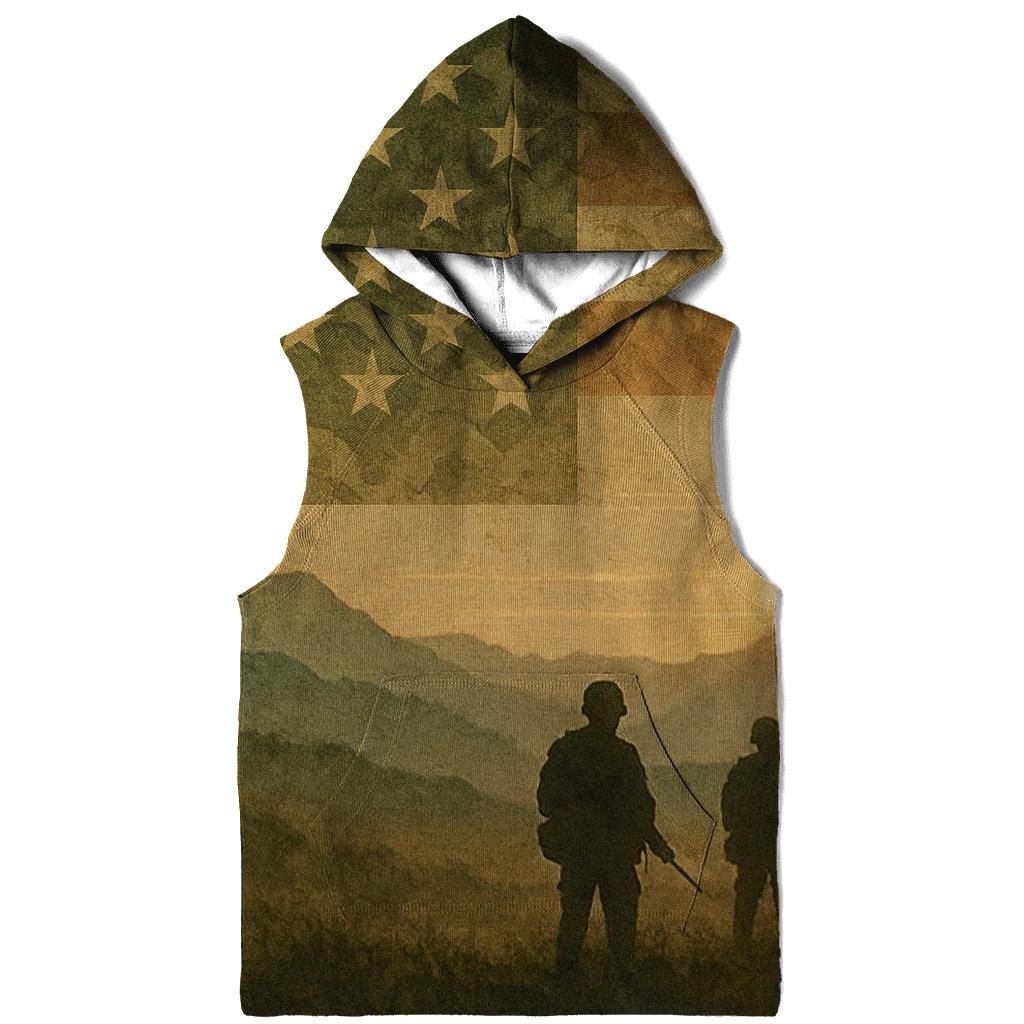 Camouflage Honor Fade embroidered hoodies