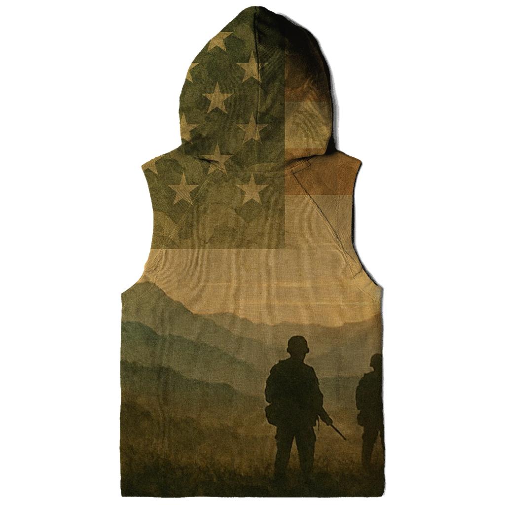 Camouflage Honor Fade embroidered hoodies