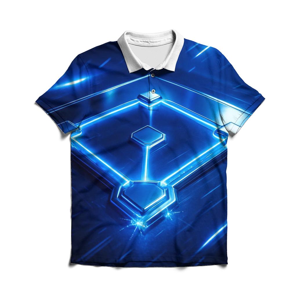 Diamond In Chrome branded logo polo shirts