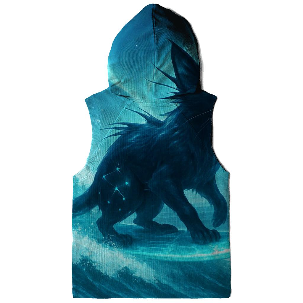 Aurora Surf Cat premium hoodies