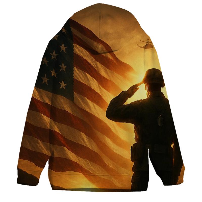 Dawn Sentinel Flag printed hoodies