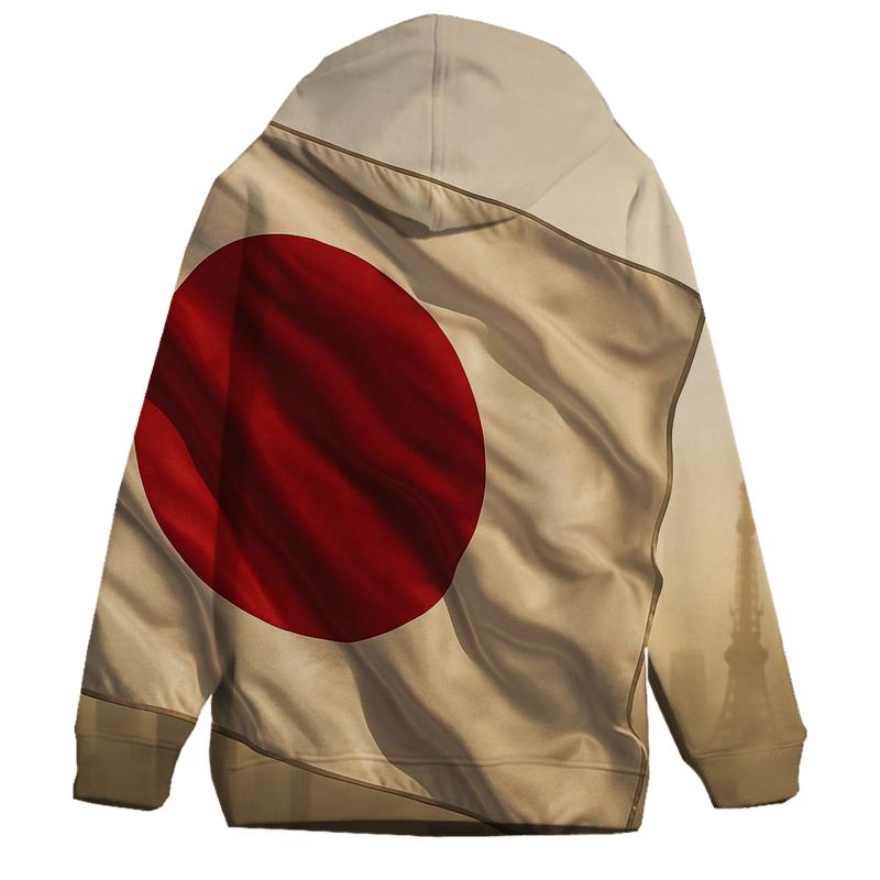 Rising Sun Fabric printed hoodies