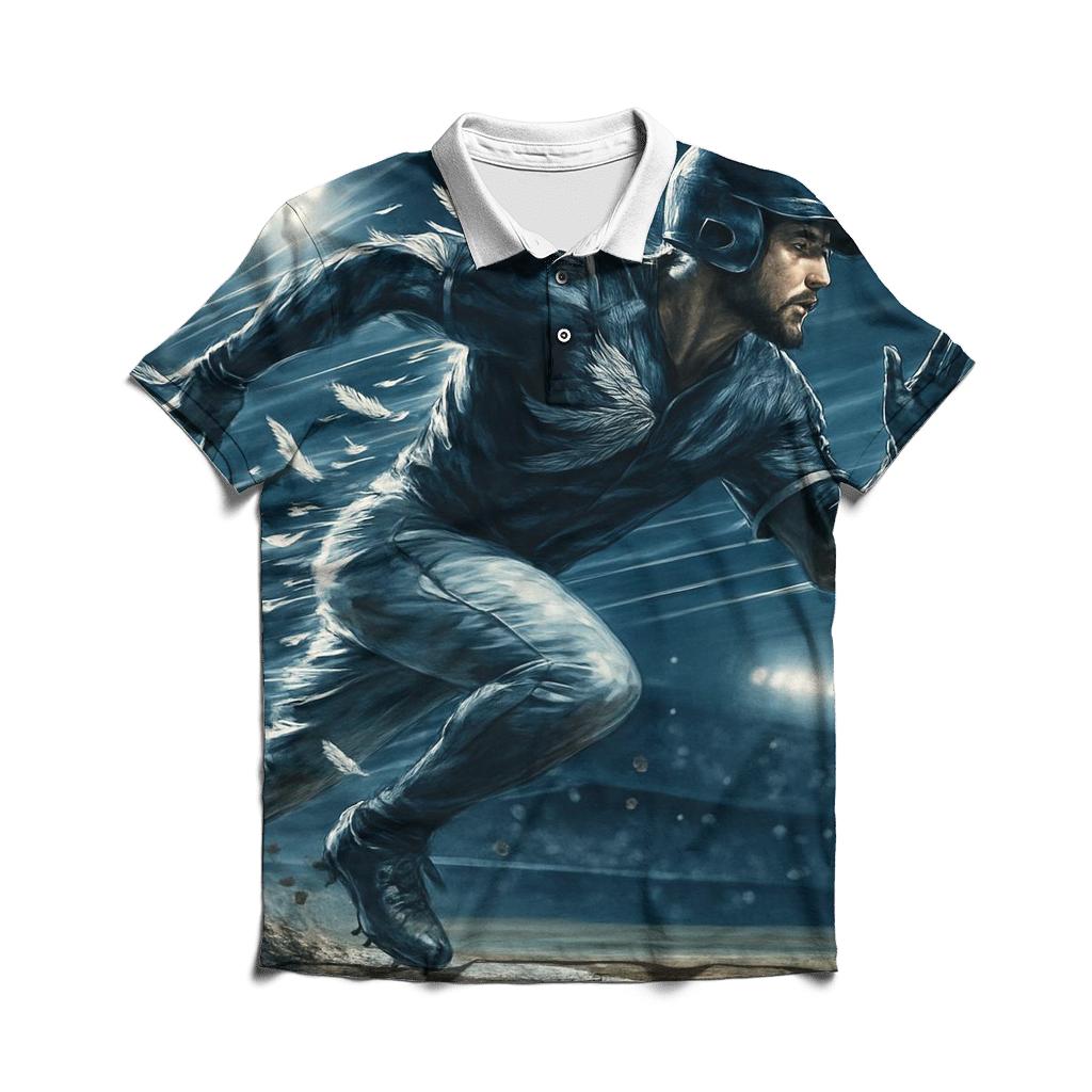 Blue Jays Feathered Sprint stylish collar polo tees
