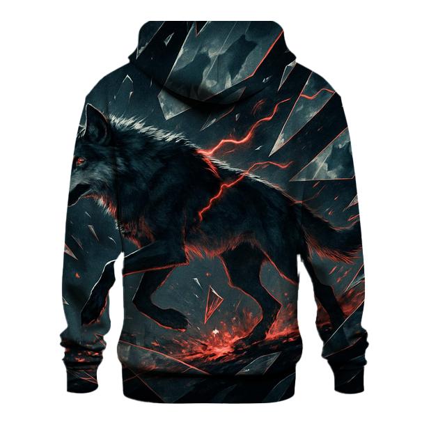  Shattered Glass Lone Wolf premium hoodies