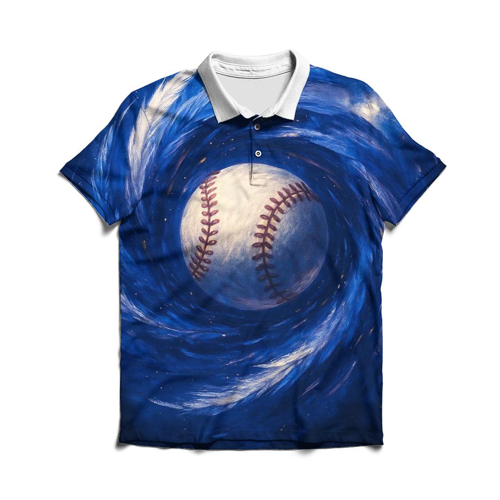 Feather Storm Blue Jays Emblem classic pique polos