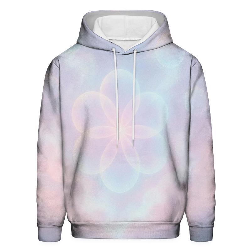 Pastel Mist Garden zip-up hoodies