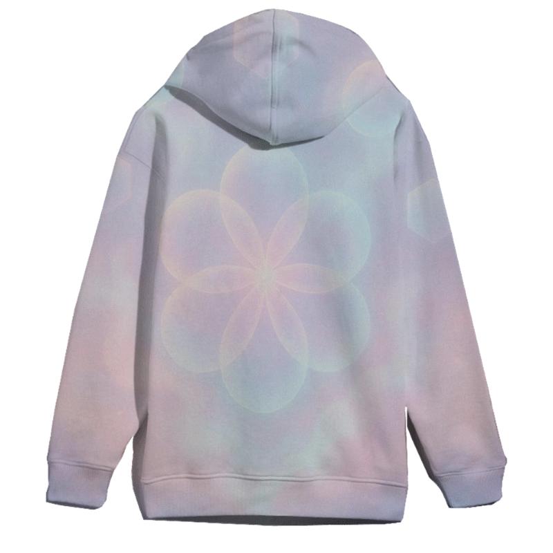 Pastel Mist Garden zip-up hoodies