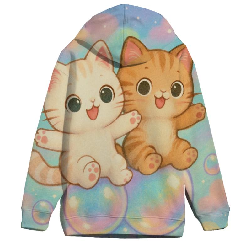 Rainbow Bubble Floaters embroidered hoodies