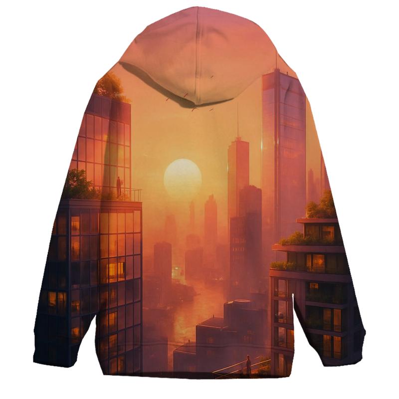Coral City Golden Hour lightweight hoodies