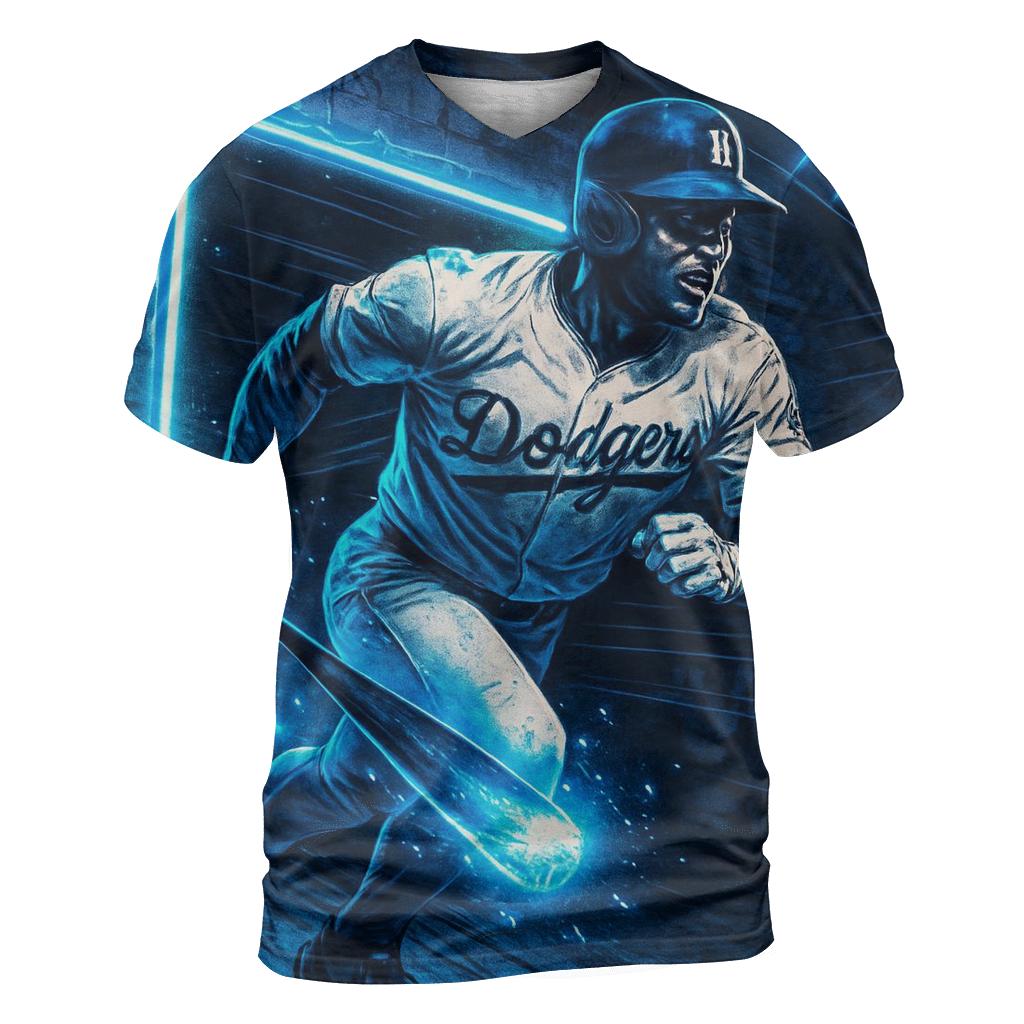 Neon Dugout Charge trendy printed shirt styles