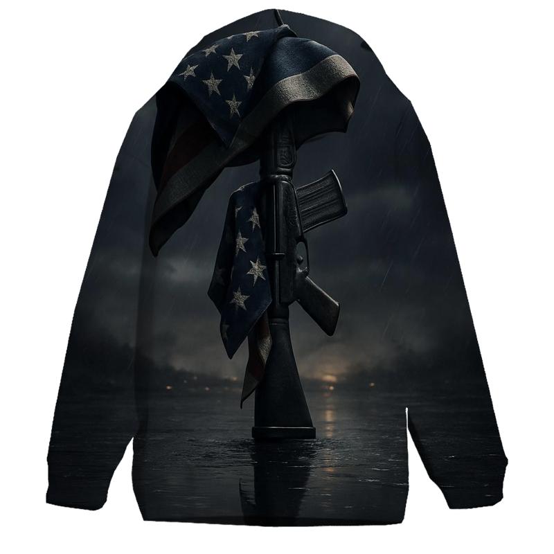 Rifle And Ridge Reflection embroidered hoodies