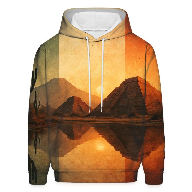 Aztec Mirage Reflection custom hoodies