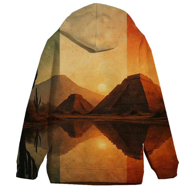 Aztec Mirage Reflection custom hoodies