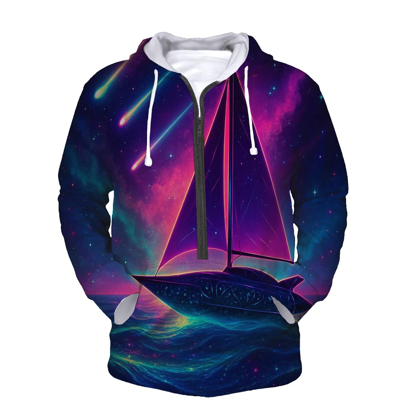 Neon Aurora Voyager lightweight hoodies