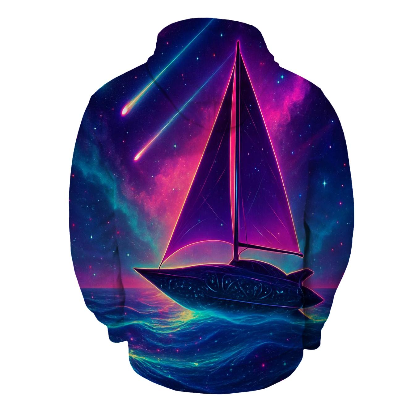 Neon Aurora Voyager lightweight hoodies