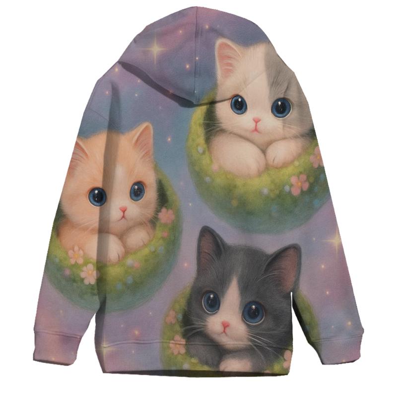 Pocket Planet Pals embroidered hoodies