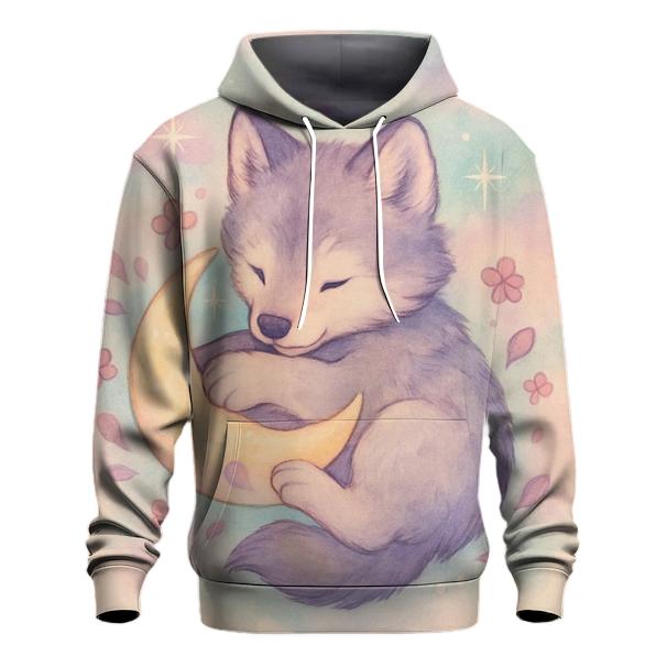 Pastel Lunar Pup premium hoodies