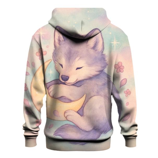 Pastel Lunar Pup premium hoodies